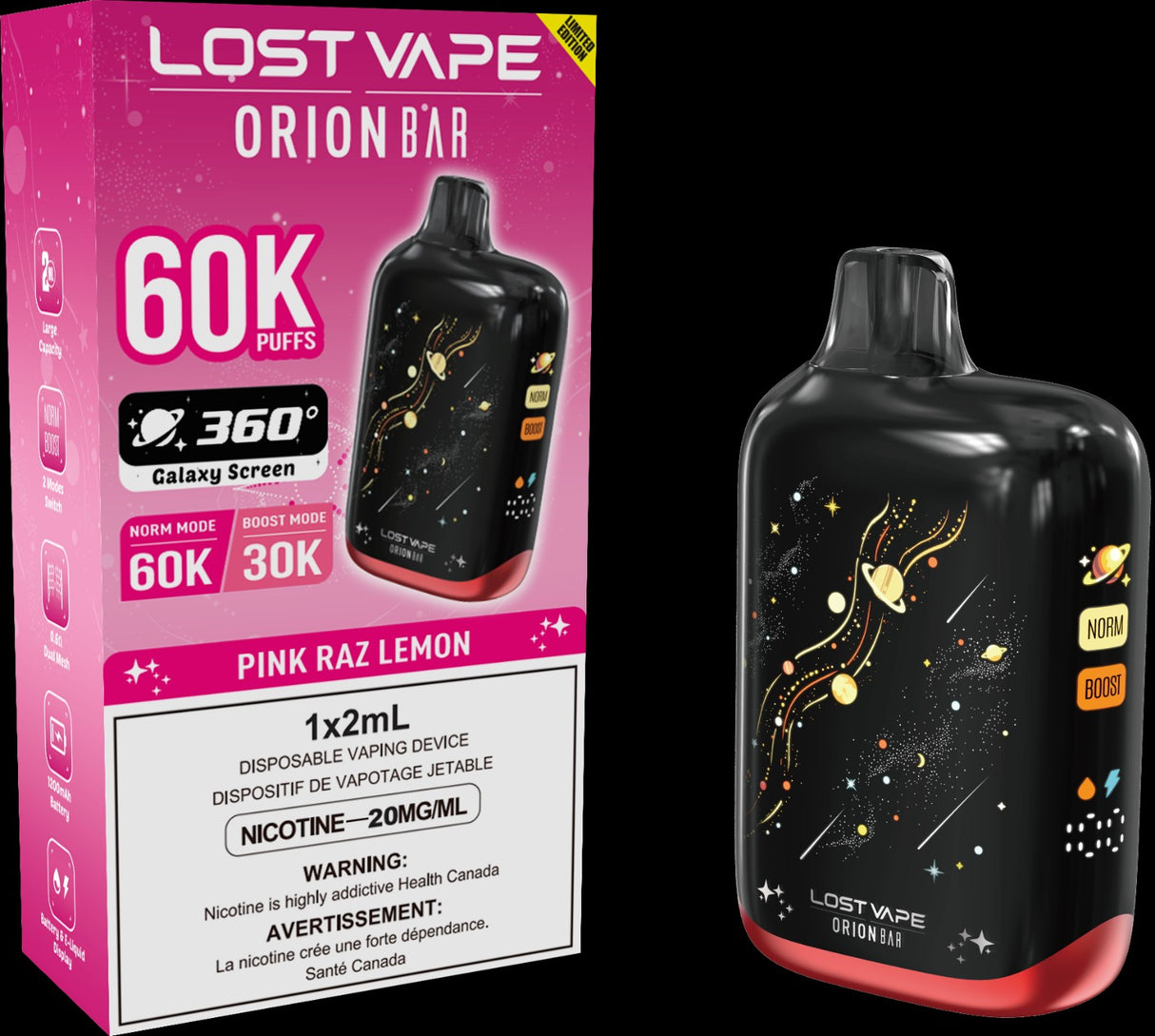 Lost Vape Orion Bar 60K (5/CTN) CANADA