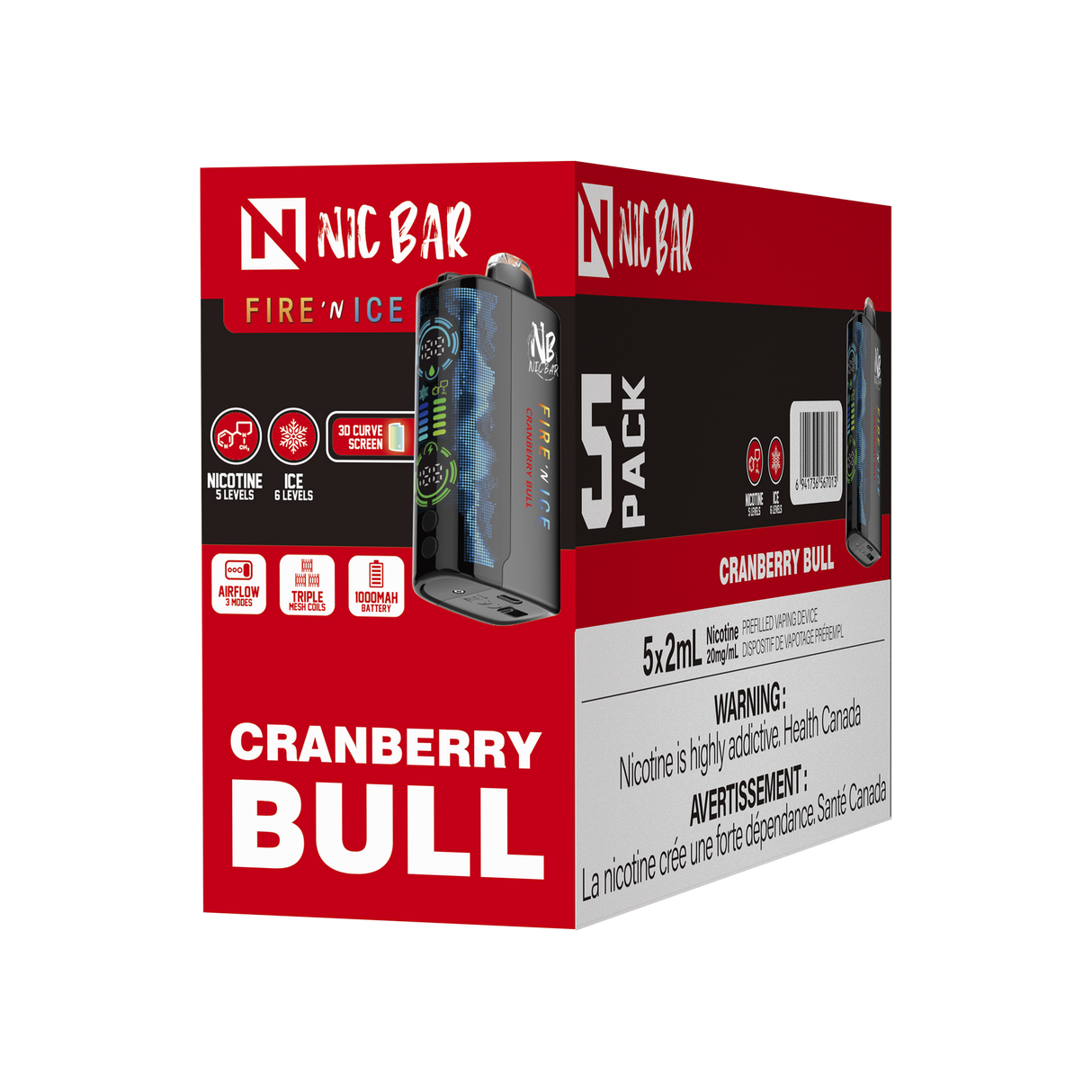 NIC BAR FIRE N' ICE - B.C (excise included)