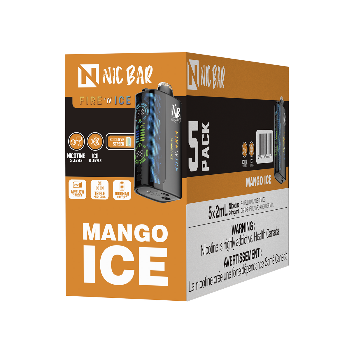 NIC BAR FIRE N' ICE - B.C (excise included)