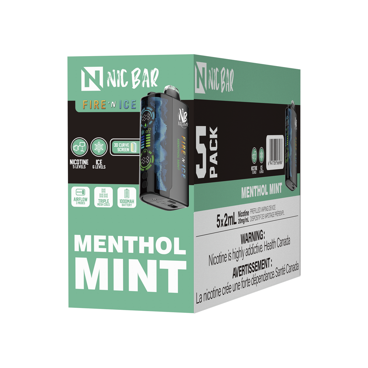 NIC BAR FIRE N' ICE - B.C (excise included)