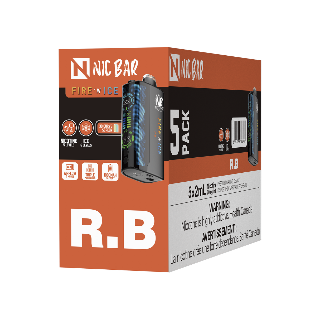 NIC BAR FIRE N' ICE - B.C (excise included)