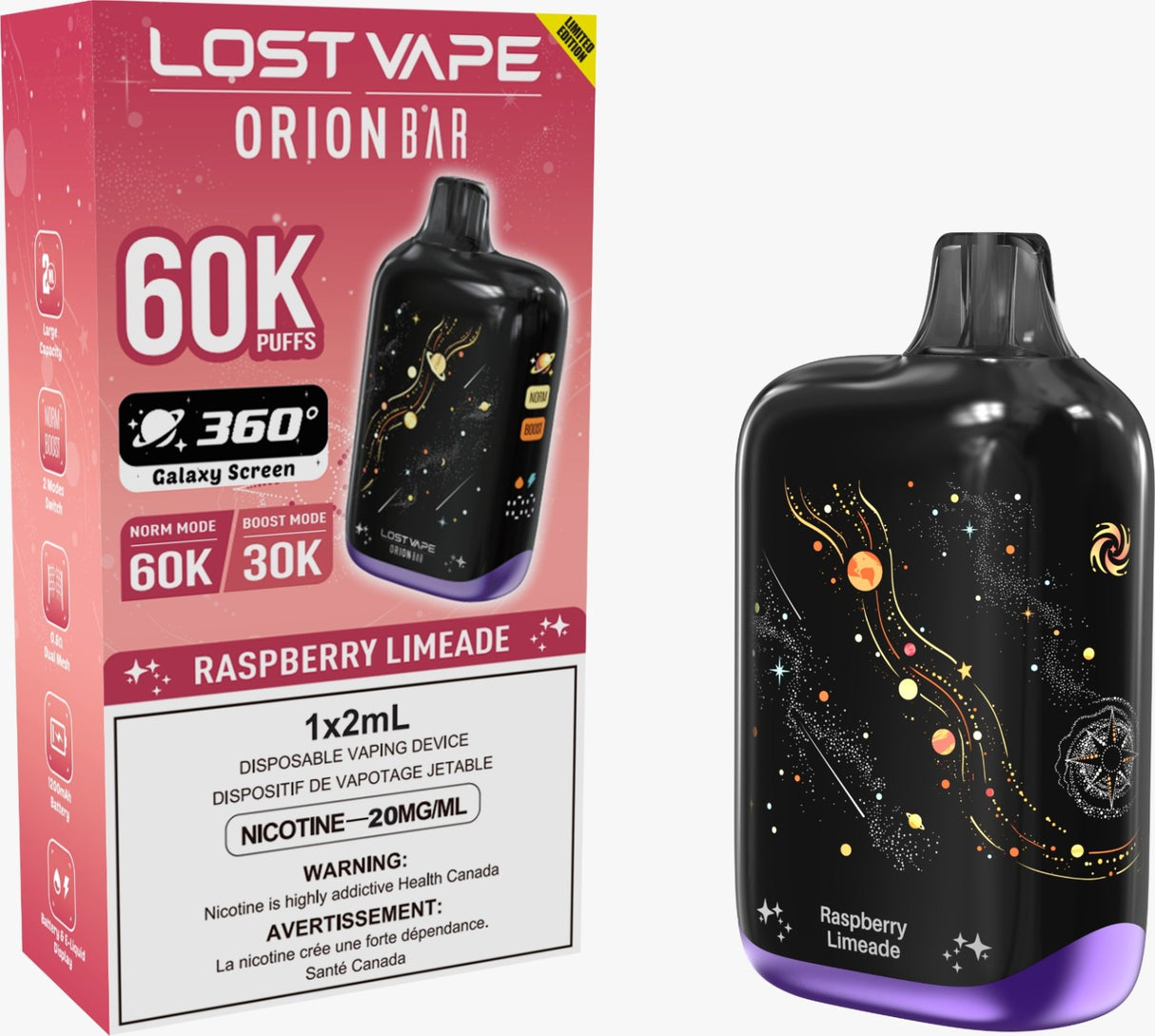 Lost Vape Orion Bar 60K (5/CTN) CANADA