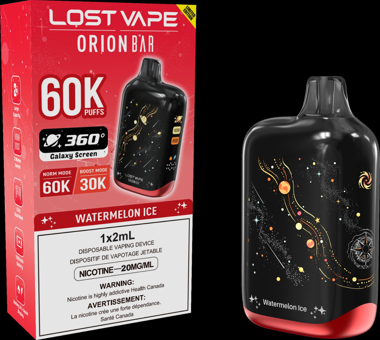 Lost Vape Orion Bar 60K (5/CTN) CANADA