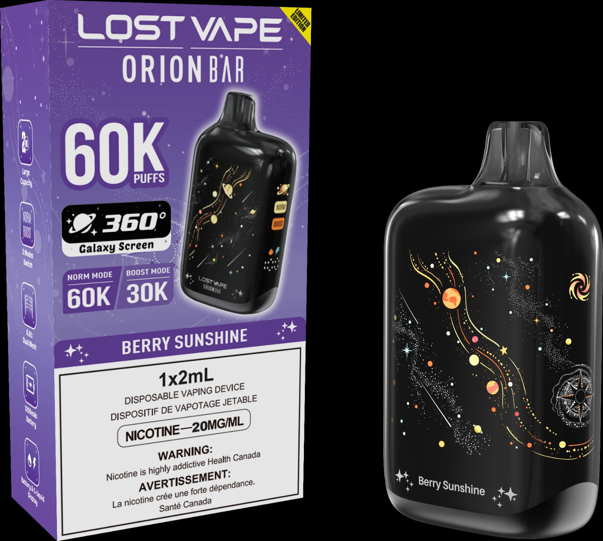 Lost Vape Orion Bar 60K (5/CTN) CANADA