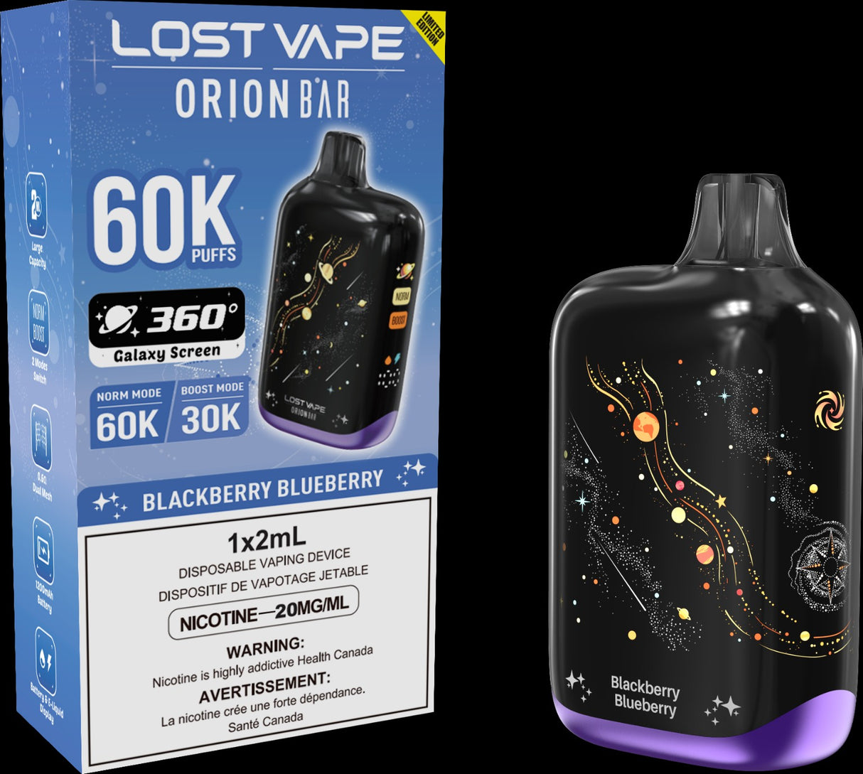 Lost Vape Orion Bar 60K (5/CTN) CANADA