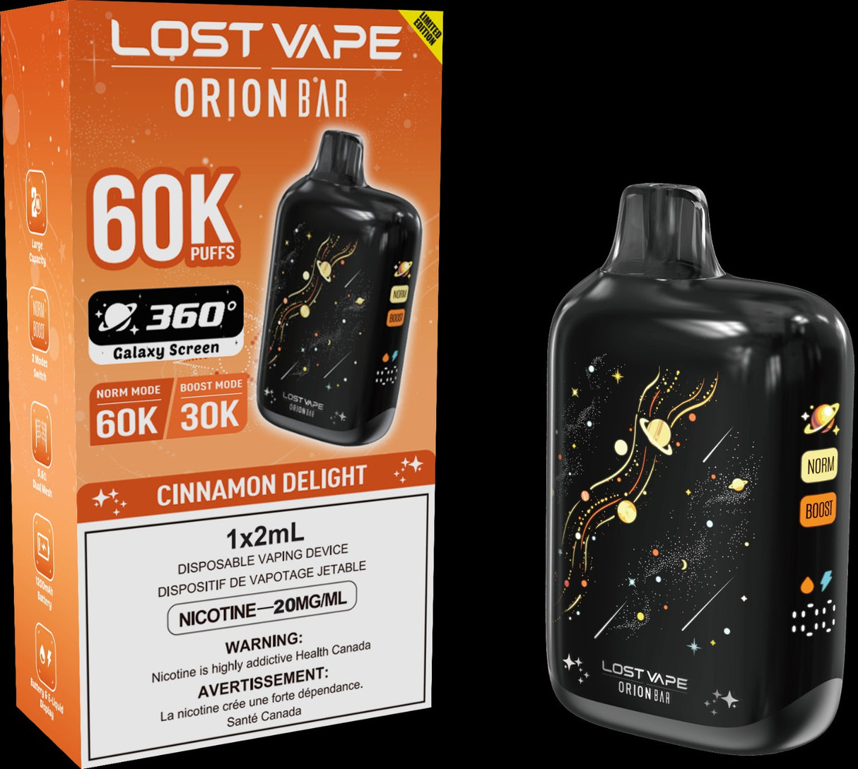 Lost Vape Orion Bar 60K (5/CTN) CANADA