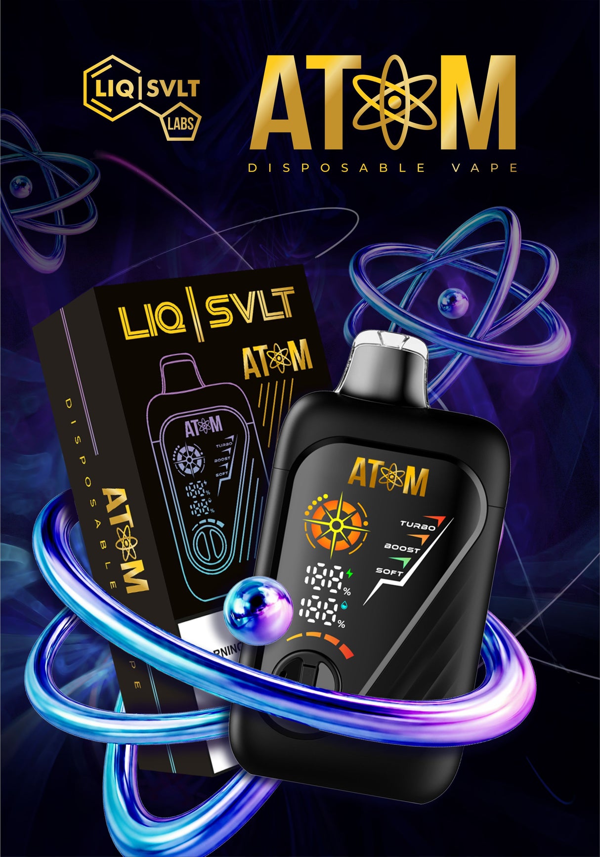 LIQ | SVLT - ATOM 99K PUFFS - 4 (CTN) - ALBERTA