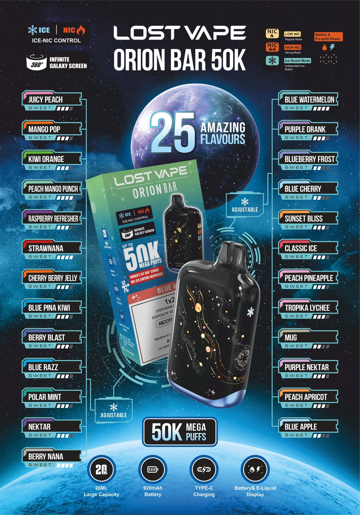 Lost Vape Orion Bar 50K - ALBERTA