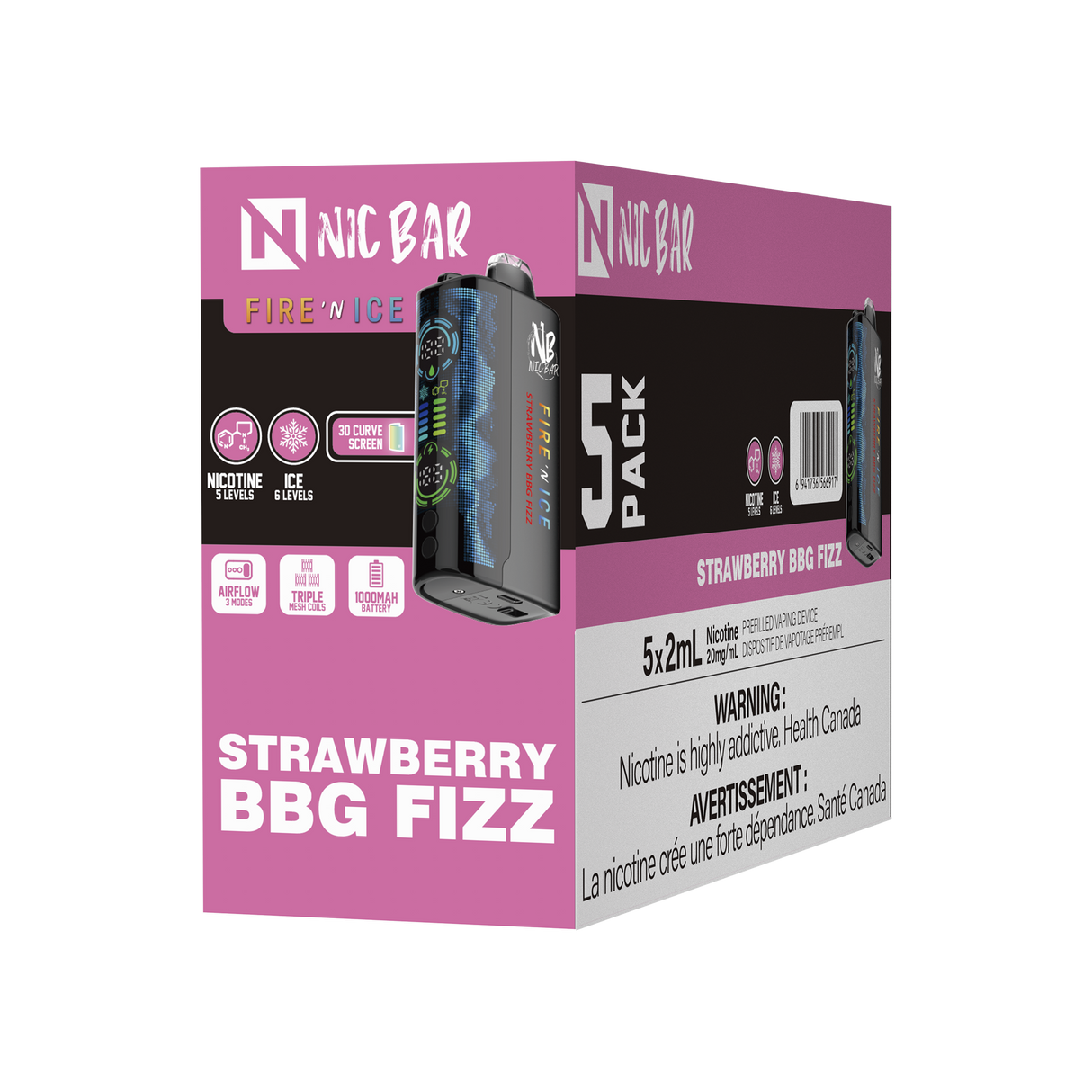 NIC BAR FIRE N' ICE - B.C (excise included)